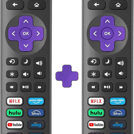 2 Pack Replacement Smart TV Remote Controls