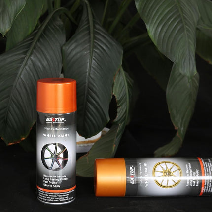 Premium Metallic Acrylic Enamel Wheel Paint, Orange-Gold