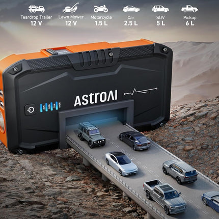 S8 1500A Portable 12V Lithium Car Battery Jump Starter