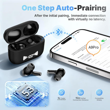 NexWave OndaNex Wireless Earbuds, Bluetooth 5.3 Headphones Wireless Earbuds with 4 ENC Noise — Smart Tech