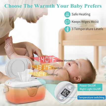 Portable Cordless Rechargeable Baby Wipe Warmer