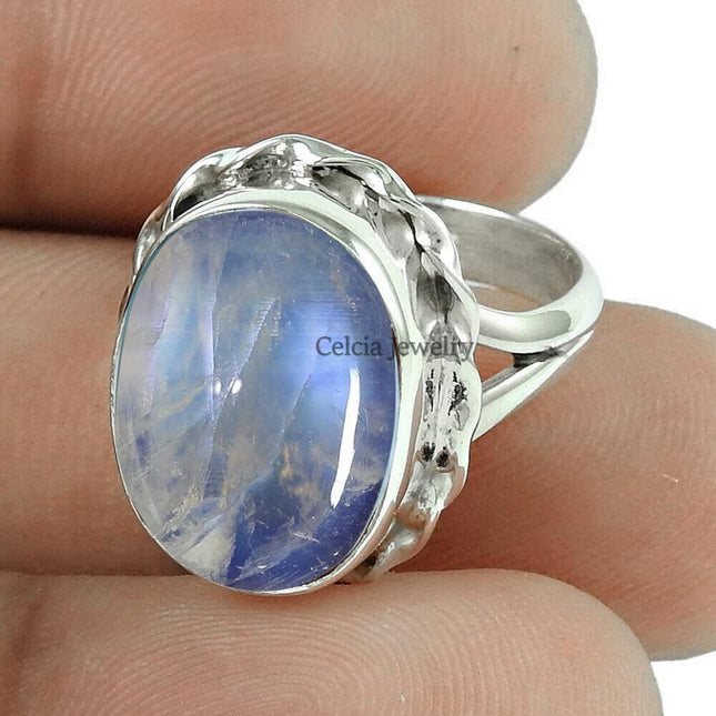 Natural Ruby Gemstone Ring 925 Sterling Silver Handmade Jewelry — Home & Lifestyle