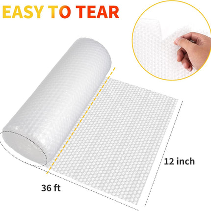 Bubble Cushioning Wrap 2 Pack, 12 in x 72 ft