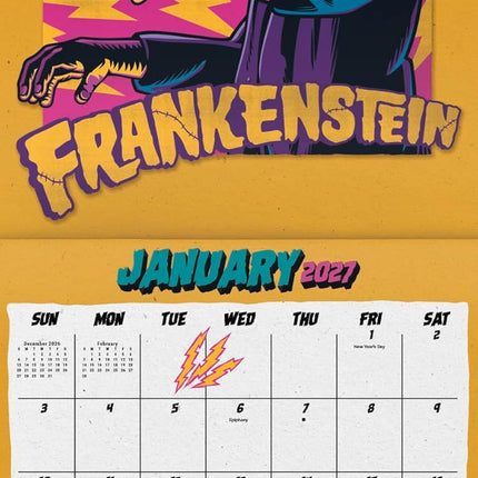 2027 Classic Monsters Wall Calendar