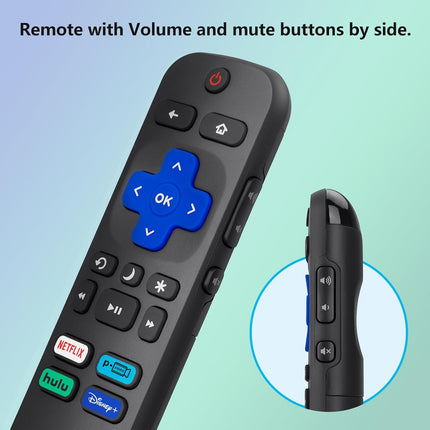NexWave OndaNex Replacement Remote Control Only for All Roku TV, Compatible — Smart Tech