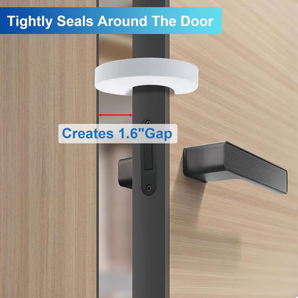 6 Pcs Premium Door Pinch Guard, White/Black