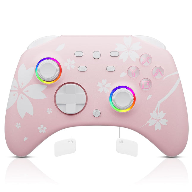 Sakura Pink Wireless Controller for Switch, Switch 2, PC, Mobile and Steam Deck