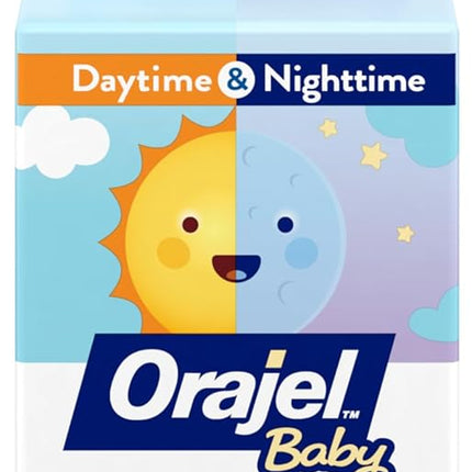 Baby Daytime & Nighttime Drug-Free Cooling Teething Gels, Two 0.18 oz Tubes