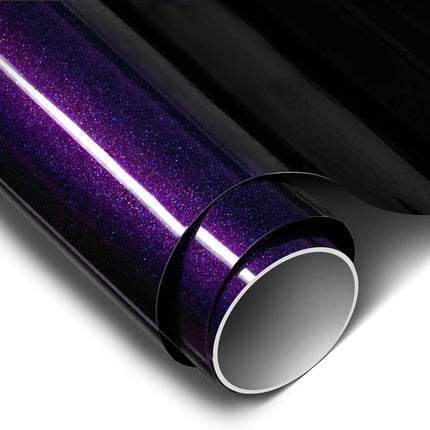 Gloss Cosmic Purple Dry Apply PPF Vinyl Car Wrap Roll 1 ft x 5 ft