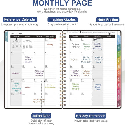 2026-2027 Academic Weekly and Monthly Planner