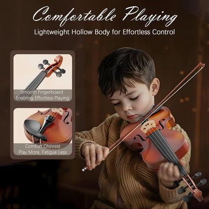 1/8 Violin for Kids Age 4-5, Beginner Violin 1/8, Acoustic V - image 6