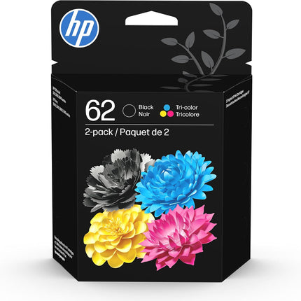SourceToHome FuenteACasa HP 62 Black/Tri-Color Ink (2-Pack) — Home & Lifestyle