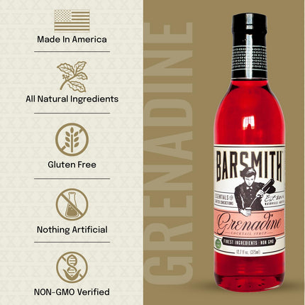 Grenadine Syrup Cocktail Mixer, 12.7 oz