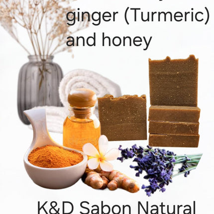 HomeChef ChefDelHogar K&D Turmeric Soap - Natural Golden Glow Exfoliating Bar Soap - 4oz Handcrafted — Kitchen & Home