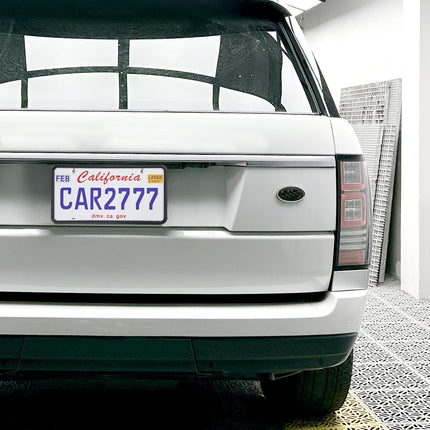 2-Pack Premium Matte Black Silicone License Plate Frames
