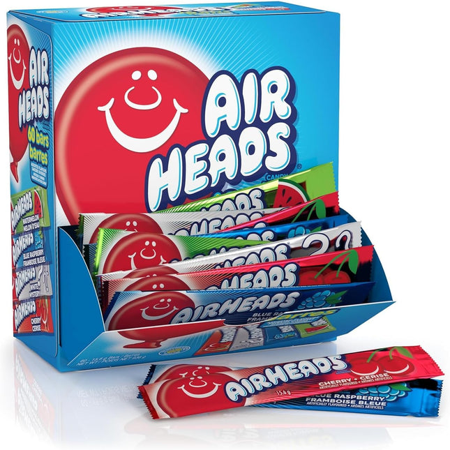 Full-Size Taffy Candy Bars Bulk Variety Pack, Individually Wrapped, 60 Count Box
