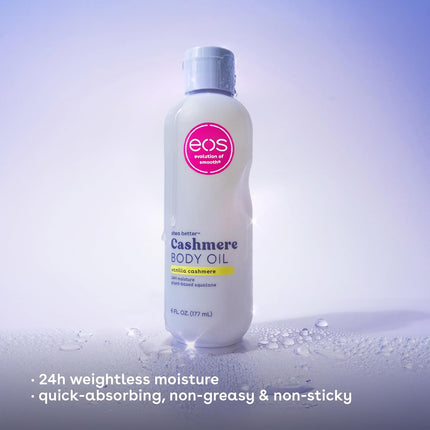 Cashmere Oil, Vanilla, 24 Hour Moisture, Plant-Based Squalane, 6 fl oz