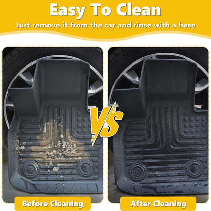 All-Weather TPE Floor Mat Liner Set, Black