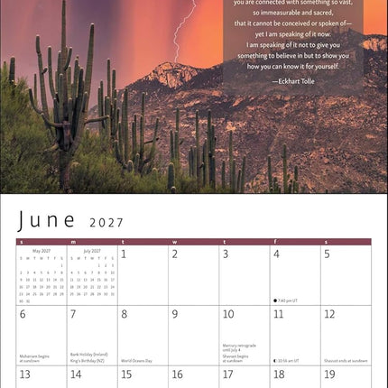 SourceToHome FuenteACasa The Power of Now 2027 Wall Calendar: A Year of Inspirational Quotes — Home & Lifestyle