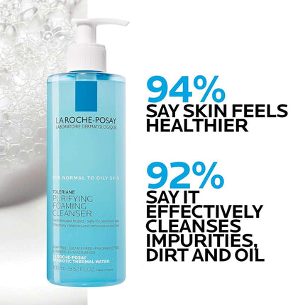 Oil-Free Purifying Foaming Facial Cleanser with Niacinamide + Ceramides, 400 ml