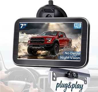 HD 1080P Backup Camera with 7 Inch Screen