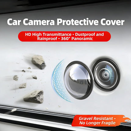 Car Camera Lens Protector, 2PCS Lens Guard for Car Camera, High-Transparency Protective Lens Guard for Car, Scratch Resistant & Easy Adhesive Installation