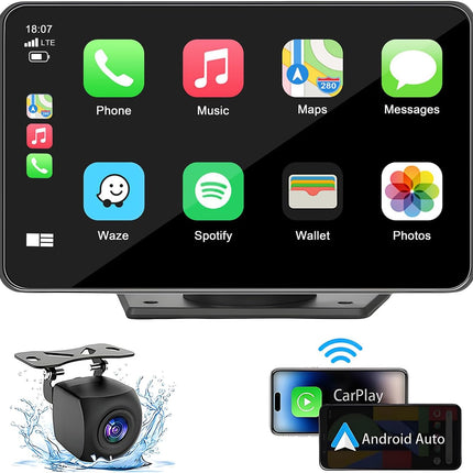 7-Inch HD Portable Wireless Touch Screen Car Stereo Receiver