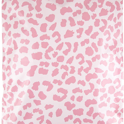 Large Poly Mailers 14.5 x 19 - 50 Pack - Rose Gold Cheetah Design