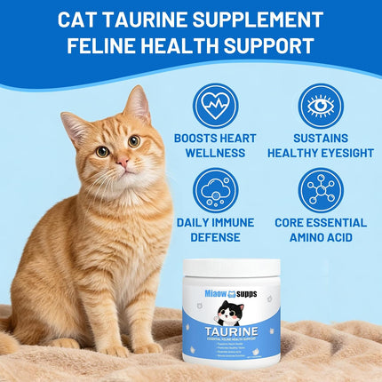 ZenPulse PulsoZen Kittysupps Taurine Powder for Cats, Immune Support, Boost Energy & Vitality, — Health & Wellness