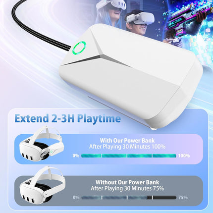 NexWave OndaNex Battery Pack for Oculus Quest 3 and 2, Accessories for Meta Quest 2/3 — Smart Tech
