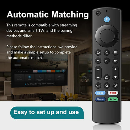 Replacement TV Remote for Streaming Stick, TV Cube and Select Smart TVs with Voice Control
