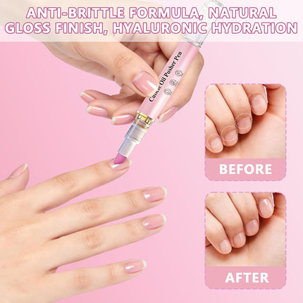 2-in-1 Ceramic Cuticle Pusher & Oil Pen, 2 Packs