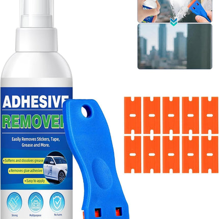 HomeChef ChefDelHogar Adhesive Remover, Powerful Sticker Remover Spray with Scraper — Kitchen & Home