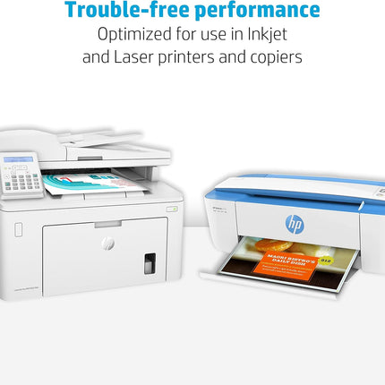 HP Printer Paper | 8.5 x 11 Paper | Premium 24 lb | 5 Ream Case - 2500 Sheets | 100 Bright | Made in USA - FSC Certified | 115300C