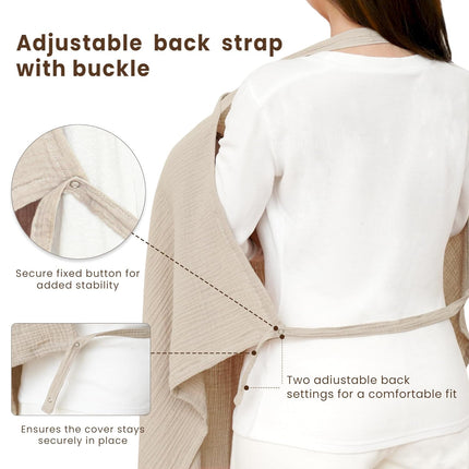 Muslin Nursing Cover in Summer Wheat
