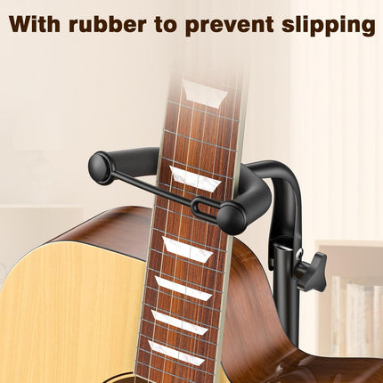 SourceToHome FuenteACasa New Bee Guitar Stand, Height Adjustable Foldable Guitar Stand with Secure — Home & Lifestyle