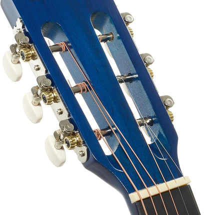 38-Inch Beginner Acoustic Guitar Starter Kit in Blue