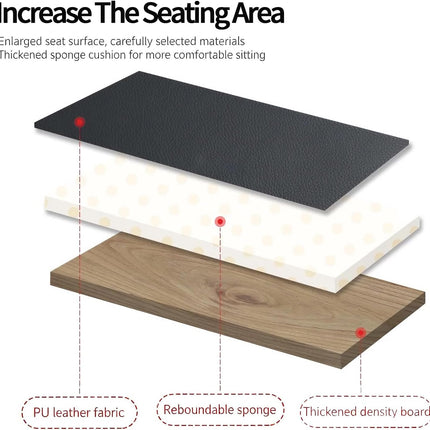 X-Style Height Adjustable Keyboard Bench, Thin Version