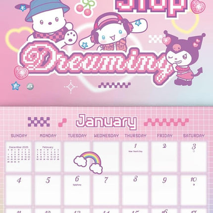 2026 Cute Character Friends Wall Calendar