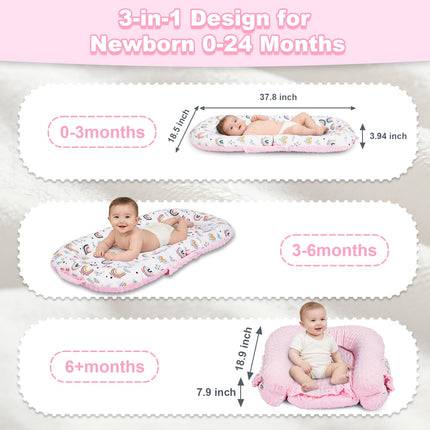 LittleNest NidoPequeño Baby Lounger, 3-in-1 Portable Infant Lounger for Newborns 0-24 Months — Baby & Toddler