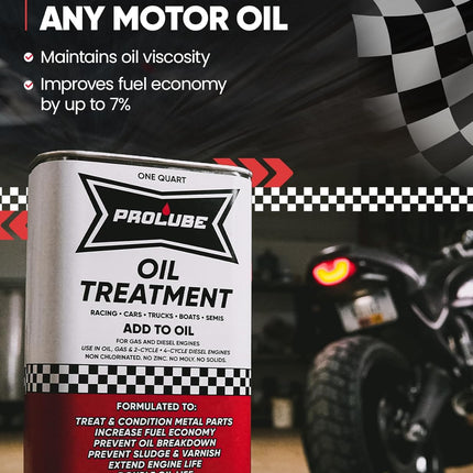 Engine Oil Treatment Additive for Gas & Diesel Engines, 1 Qt