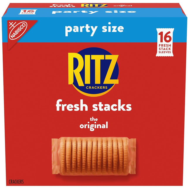 RITZ Fresh Stacks Original Crackers, Party Size, Travel Snacks — Home & Lifestyle