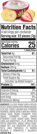 Organic Greek Yogurt & Fruit Baby Snack Drops, Strawberry & Banana, 1 oz