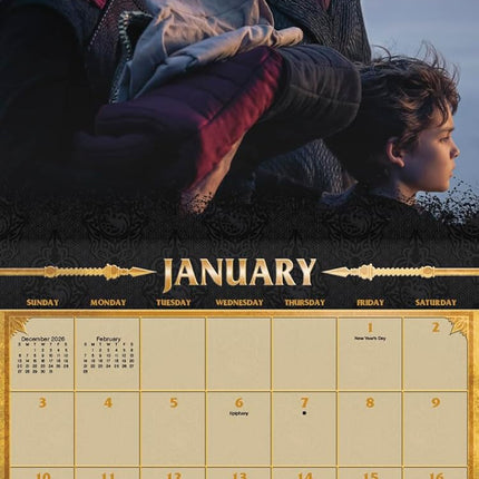 2027 Dragon Fantasy Wall Calendar
