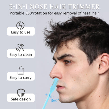 SourceToHome FuenteACasa 5Pcs 2-in-1 Nose Hair Trimmer for Men Women: 2026 New Portable Double — Home & Lifestyle