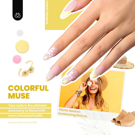 44-Piece Gel Nail Polish Set with 36 Colors