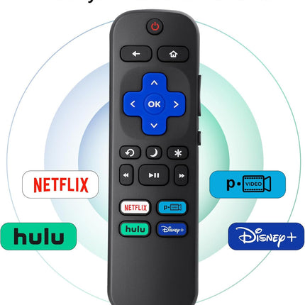 NexWave OndaNex Replacement Remote Control Only for All Roku TV, Compatible — Smart Tech