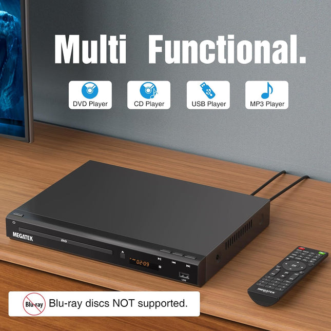 Region-Free HDMI DVD Player for TV with USB Port