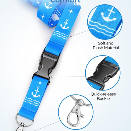 Cruise Lanyard 5 Pack with Waterproof ID Badge Holders