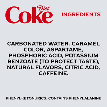 Diet Cola Soda, 16.9 fl oz Bottles, 6 Pack